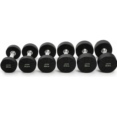 4Gyms CPU polyuretánové činky sada 5 - 50 kg