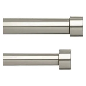 Umbra hk ltd (Канада) Двоен корниз umbra cappa в цвят никел - размер 305-457 см (umbra 1014402-411)