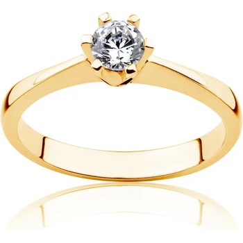 Image 1 of SAVICKI Годежен пръстен Triumph of Love: злато, бял сапфир