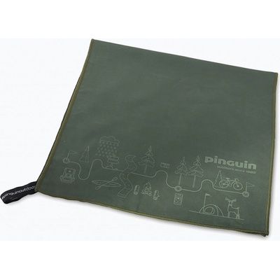 Pinguin uterák Micro towel Map 60 x 120 cm sivá