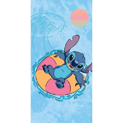 Halantex plážová osuška Lilo & Stitch motiv Vodní radovánky 70 x 140 cm