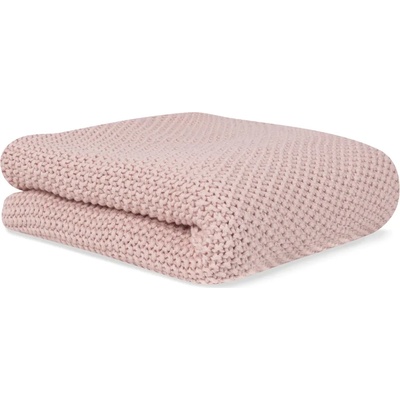 Bonjourbebe Плетено одеяло Bonjourbebe - Organic rosa, 70x90 cm (3402037)