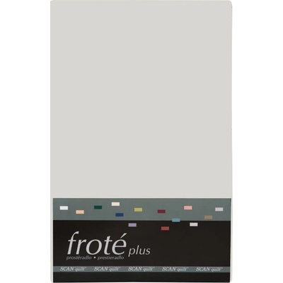 SCANquilt napínací prostěradlo froté Plus světle šedé 180x200