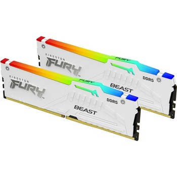 AMD Kingston DDR5 Fury Beast White RGB 32GB 2x16GB 5200 CL36 EXPO CL 36 KF552C36BWEAK2 32