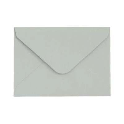 Ozdobné obálky Smooth - 7 x 10 cm, 130 g/m2, světle šedé, 10 ks