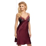 Irall Нощница Koszulka-Elodie-Plum-Plum-liwkowyV-55845-Plum (Śliwkowy) - Черен, размер S