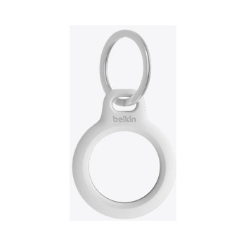 Apple Belkin Secure Holder w Keyring - Airtag - White (F8W973btWHT)