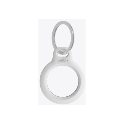 Apple Belkin Secure Holder w Keyring - Airtag - White (F8W973btWHT)