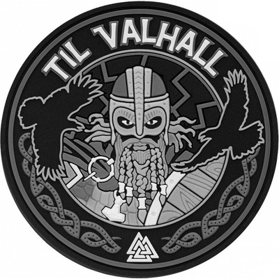 Nášivka M-Tac Til Valhall PVC Grey/Black