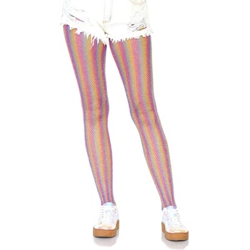 Leg Avenue Сексапилен чорапогащник Leg Avenue Rainbow Striped