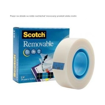 3M Scotch Magic lepiaca páska odnímateľná19 mm x 33 m