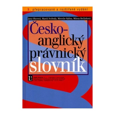 Česko-anglický právnický slovník - Jana Oherová