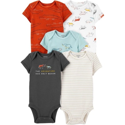 CARTERS CARTER'S Body krátký rukáv Multicolor Dino chlapec 5ks