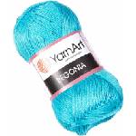 YARNART Begonia 0008 Light Turquoise Плетива прежда (Begonia 0008)