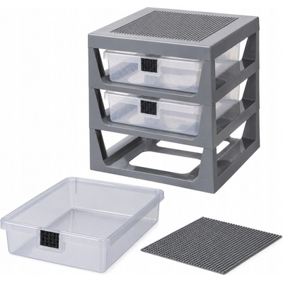 LEGO® Storage organizér šedá/dark 34.6 cm 37.9 cm 32.6 cm – Sleviste.cz