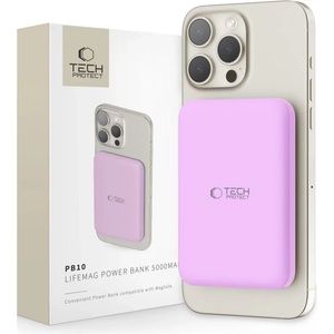 Tech-Protect PB10 LifeMag MagSafe power bank 5000mAh лилав (5906302310692)