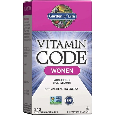 Garden of Life Vitamin Code RAW Multivitamín pre ženy 240 kapsúl