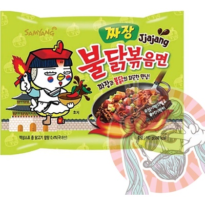 Samyang Buldak Jjajang štipľavé kuracie rezance s príchuťou čiernych fazule 140 g