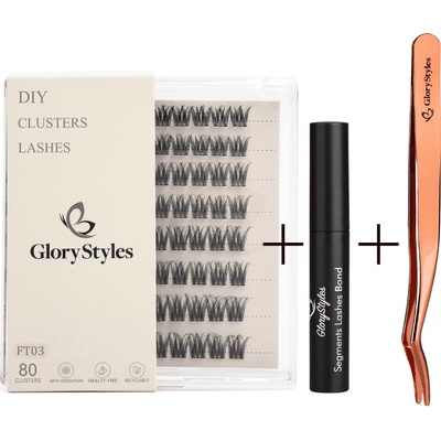 GloryStyles Segmentové řasy FT03 multipack