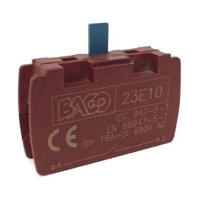 BACO 23E10 kontaktní prvek 1xspínací kontakt 10A ovládací prvek spínací jednotka