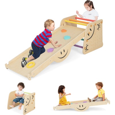 Costway Montessori multifunkčná preliezačka 4 v 1