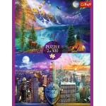 Trefl - Puzzle 2x500 American Tour - 500 piese
