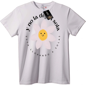 NOONEBRAND Тениска Усмихната маргаритка - 6XL, White