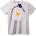 NOONEBRAND Тениска Усмихната маргаритка - 6XL, White