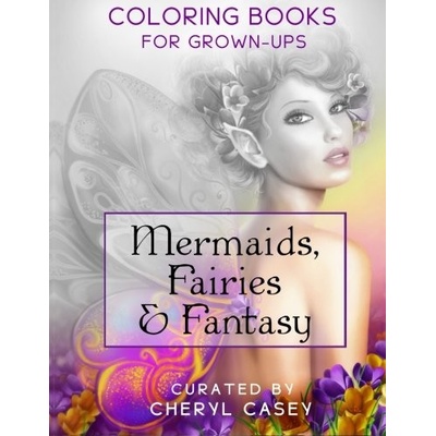 Mermaids Fairies & Fantasy Předstínované vystínované omalovánky