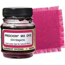 Prášková barva Jacquard Procion MX na bavlnu a len 19g odstín Magenta