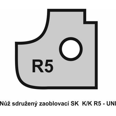 VBD zaoblovací sdružená, K/K R5 - UNI