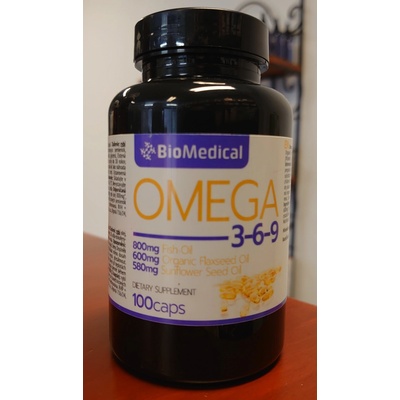 BioMedical Omega 3-6-9 100 kapslí