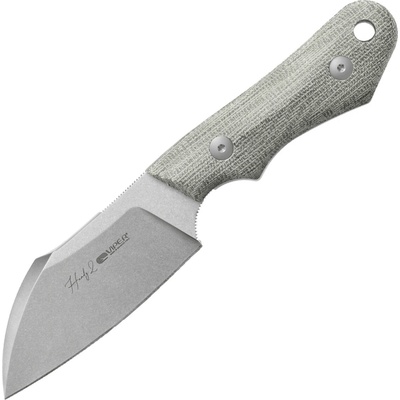 Viper HANDY2 Sheepfoot Stonewash M390, Green Canvas Micarta, Kydex sheath VT4050CG