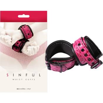 Image 1 of Белезници за ръце, розови - Sinful Wrist Cuffs (NSTOYS0215)