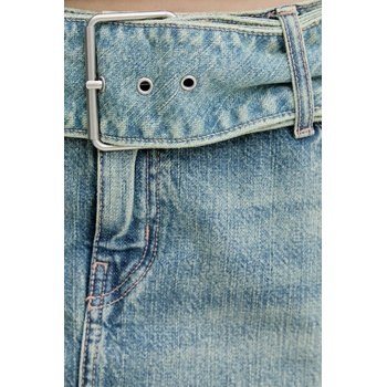 HUGO Blue Дънкова пола Hugo Blue в синьо къса със стандартна кройка 50541549 (50541549)