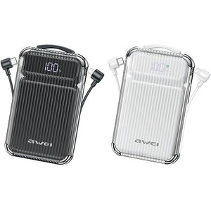 Awei PowerBank 22, 5W с кабел PD/Lightning, черен (Awe000197)