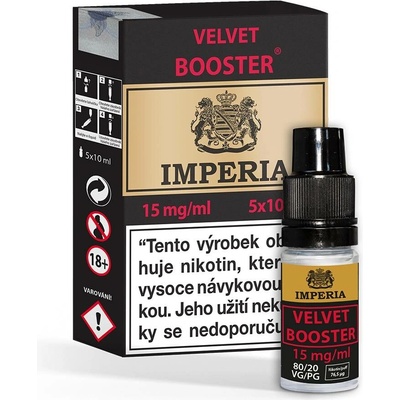 Booster báze Imperia Velvet (20/80): 5x10ml / 15mg