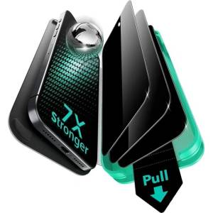 ESR iPhone Air ESR ULTRAFIT ARMORITE PRIVACY протектор за екран, 3 бр. , 2.5D, антирефлексен + рамка, черен GP-181460 (GP-181460)