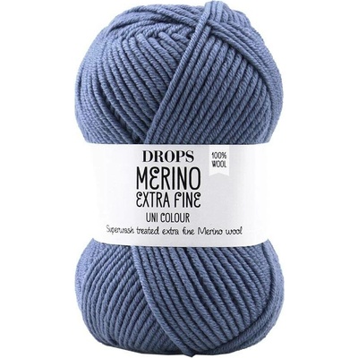 Drops Merino Extra Fine 23 šedomodrá