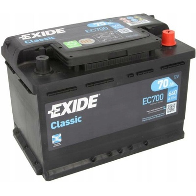 Exide Classic 12V 70Ah 640A EC700
