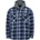 Gelert Поларено яке Gelert Men's Sherpa Fleece Long Sleeve Button-Up Sherpa Jacket - Navy/White