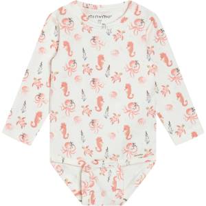 Minymo Детско ежедневно термо бельо Minymo Kid's Body L/S AOP Body - Vanilla Ice - размер 62 (EU) (714-1853-0111)