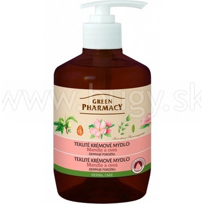 Green Pharmacy Mandle a Ovos tekuté krémové mydlo zjemňujúce pokožku 460 ml