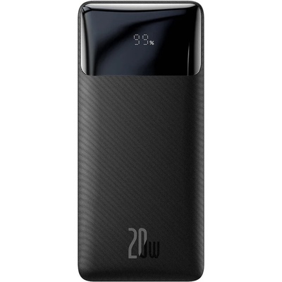 Baseus Bipow Digital Display Power Bank 20W 30000 mAh (PPBD050401) - външна батерия с 2xUSB-A и 1xUSB-C изходи и технология за бързо зареждане (черен)