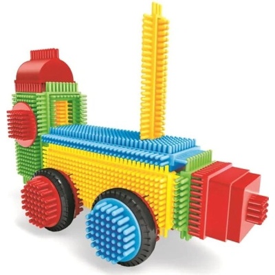 Miniland Pegy Bricks kreatívna stavebnica Vláčik 22 dielov, pohyblivé dieliky, MLZ46061