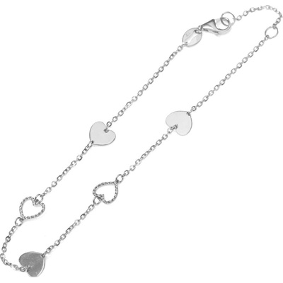 Zlatnictví Zlatíčko zlatý náramek se srdíčky B11