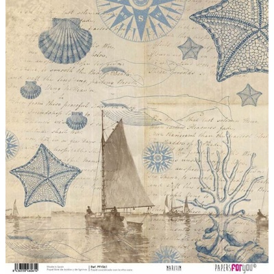 Scrapbookový papír MOŘE
