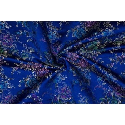 Brokát kytice, modrý
