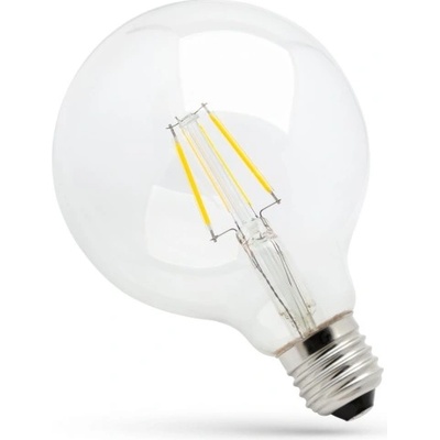 Spectrum LED žárovka GLOB G125 E-27 230V 8W COG teplá bílá, WOJ13868