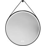 kielle Idolio - Огледало с LED осветление и нагревател, диаметър 59 cm, черно 50324004 (50324004)